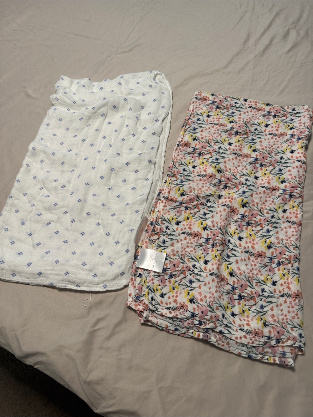 Newcastle baby blankets x2